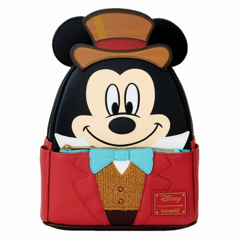 Loungefly Mickey Mouse Christmas Carol Bob Cratchit Cosplay Mini Backpack